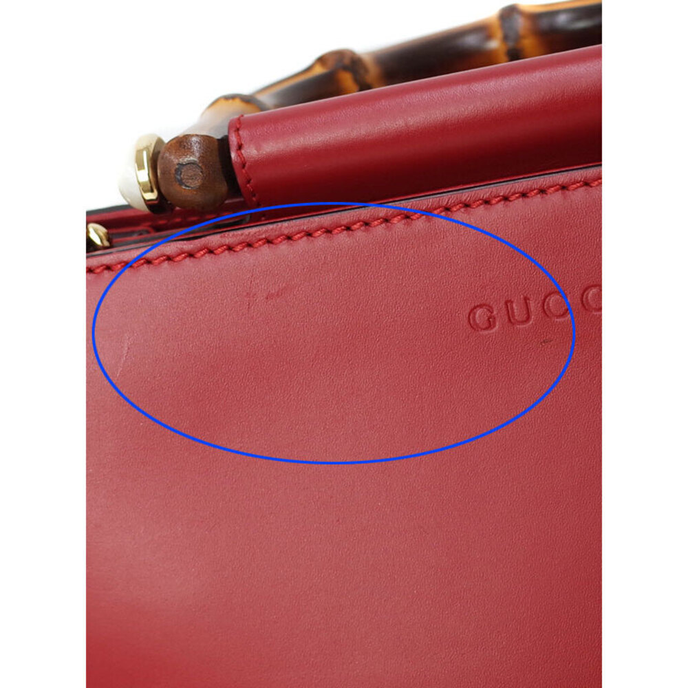 GUCCI Nim Fair Leather Tote Bag - Picture 7 of 9